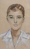 Portrait of Young Man 1956 - 20x27 Drawing by Margaret D. H. Keane - 0