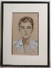 Portrait of Young Man 1956 - 20x27 Drawing by Margaret D. H. Keane - 1