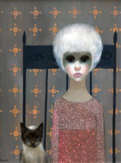 Girl With Siamese Cat 1962 Big Eyes By Margaret D H Keane