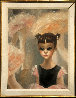 Ballerina (Big Eyes) 28x22 Original Painting by Margaret D. H. Keane - 1