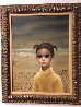 Untitled Little Girl ( Big Eyes) 1975 24x18 Original Painting by Margaret D. H. Keane - 1