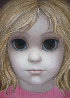 Little Girl, Iconic Waif 27x34 (Big Eyes) Original Painting by Margaret D. H. Keane - 0