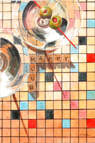 Happy Hour 36x24 Original Painting - Jim Keifer