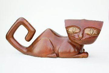Stray Cat Bronze Sculpture 30 in Sculpture - Jonathan Keith Stray Cat Bronze Sculpture 30 in Sculpture - Jonathan Keith