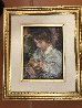 Boy With Pitcher 1994 17x20 - Painting Original Painting by Ramon Kelley - 1