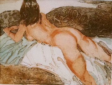 Nude Ap 1982 Signed Twice Limited Edition Print by Ramon Kelley