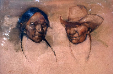 Amigos 1967 17x20 Original Painting by Ramon Kelley