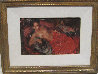 Nude in Red 1993 19x15 Original Painting by Ramon Kelley - 1