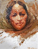 Woman at Maltrata 1969 20x16 - Mexico Original Painting by Ramon Kelley - 0