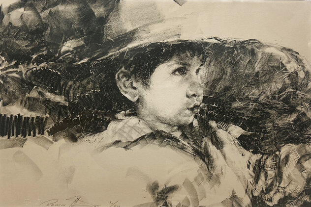 Untitled Child Portrait 1975 Framed Limited Edition Lithograph 15x22 by ...
