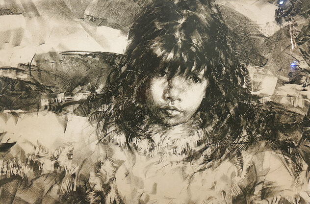 Untitled Child Portrait 1975 Framed Limited Edition Lithograph 15x22 by ...