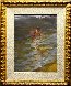 Beach At Vera Cruz Pastel 1968 23x19 Original Painting by Ramon Kelley - 1