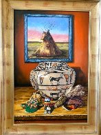 Native Treasures 2013 45x24 Huge Original Painting by Carol Kelley - 2