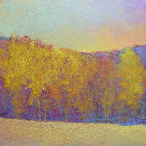 Descending Golds 2023 32x32 Original Painting - Ken Elliott