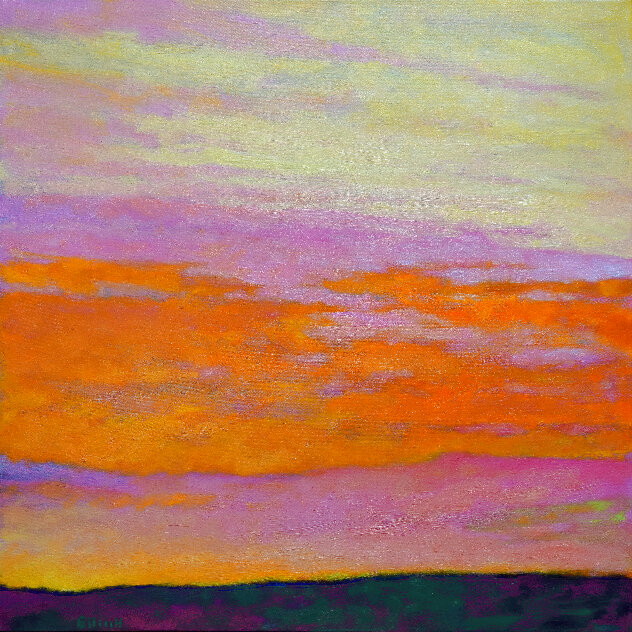 Evening Cloud Layers 2024 32x43 - Huge Original Painting by Ken Elliott