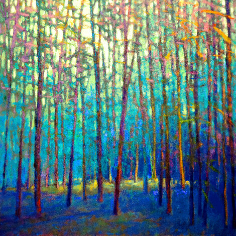 In the Forest Surround  2024 - 40x40 - Huge - Canvas Limited Edition Print - Ken Elliott