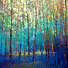 In the Forest Surround  2024 - 40x40 - Huge - Canvas Limited Edition Print by Ken Elliott - 0