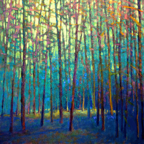 In the Forest Surround  2024 - 40x40 - Huge - Canvas Limited Edition Print - Ken Elliott