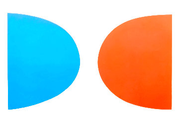 Twenty Seven Color Suite: Blue And Orange (Bleu Et Orange) 1964 Limited Edition Print - Ellsworth Kelly Twenty Seven Color Suite: Blue And Orange (Bleu Et Orange) 1964 Limited Edition Print - Ellsworth Kelly