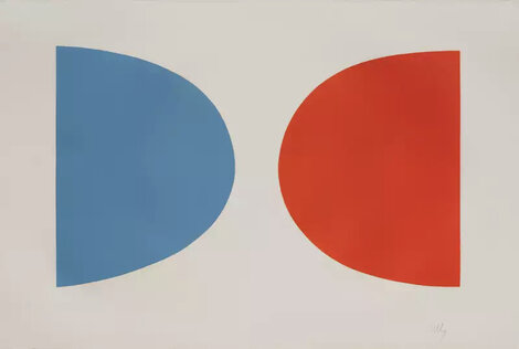 Blue and Orange (Bleu et Orange) 1964 HS - Huge Limited Edition Print - Ellsworth Kelly