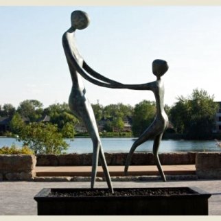 Mother and Child  Bronze Sculpture 72 in - Life Size Sculpture - John  Kennedy
