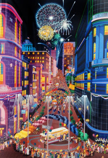 Return of the Cable Cars 1985 Limited Edition Print - Melanie Taylor Kent Return of the Cable Cars 1985 Limited Edition Print - Melanie Taylor Kent