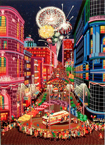 Return of the Cable Cars 1985 - Signed Twice Limited Edition Print - Melanie Taylor Kent