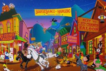 Tune Town 1995 Limited Edition Print - Melanie Taylor Kent Tune Town 1995 Limited Edition Print - Melanie Taylor Kent