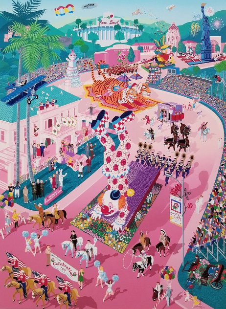 Rose Parade Centennial 1988 - Pasadena, California Limited Edition Print by Melanie Taylor Kent