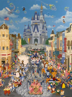 Walt Disney World 15 Year Anniversary 1987 Limited Edition Print - Melanie Taylor Kent Walt Disney World 15 Year Anniversary 1987 Limited Edition Print - Melanie Taylor Kent