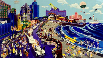 Boardwalk of Atlantic City 1986 Limited Edition Print - Melanie Taylor Kent Boardwalk of Atlantic City 1986 Limited Edition Print - Melanie Taylor Kent