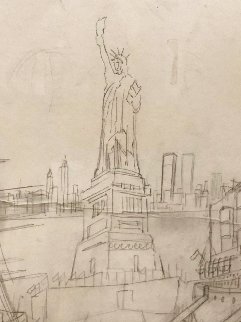 Liberty Weekend  Drawing 1986 38x30 Drawing - Melanie Taylor Kent