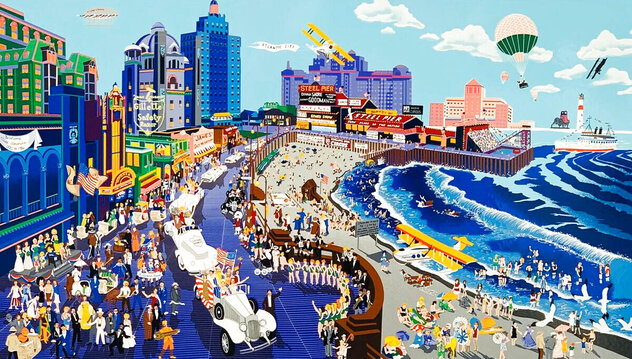 Boardwalk of Atlantic City 1991 Limited Edition Serigraph
