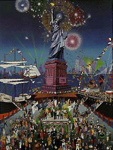 Statue of Liberty Centennial Artist Proof Remarque 1986 Limited Edition Print by Melanie Taylor Kent