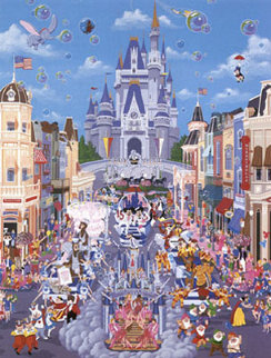 Walt Disney World 15th Anniversary AP 1987 Limited Edition Print - Melanie Taylor Kent Walt Disney World 15th Anniversary AP 1987 Limited Edition Print - Melanie Taylor Kent