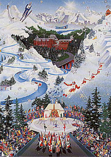 Let the Winter Games Begin (1988 Winter Olympics) AP Limited Edition Print - Melanie Taylor Kent Let the Winter Games Begin (1988 Winter Olympics) AP Limited Edition Print - Melanie Taylor Kent