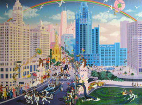 Chicago Michigan Avenue 1988 Limited Edition Print - Melanie Taylor Kent