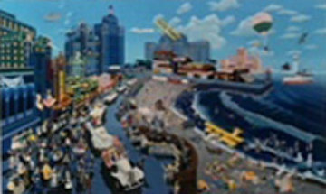 Boardwalk of Atlantic City AP 1986 Limited Edition Print - Melanie Taylor Kent Boardwalk of Atlantic City AP 1986 Limited Edition Print - Melanie Taylor Kent