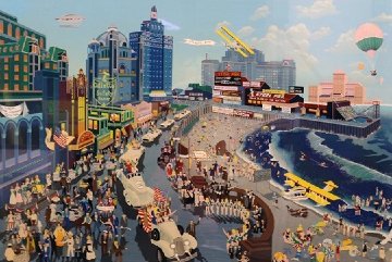 Boardwalk of Atlantic City 1986 Limited Edition Print - Melanie Taylor Kent Boardwalk of Atlantic City 1986 Limited Edition Print - Melanie Taylor Kent