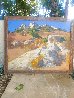 Topanga Rocks, Laguna Canyon 2005 46x56 Huge - California Original Painting by Mark Kerckhoff - 1
