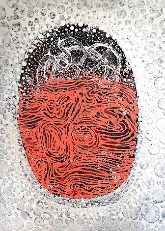 Cellular Mitosis 2018 40x30 - Huge Original Painting - Ed Kerns