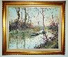 La Marne a St. Maurice 1986 Original Painting by Jean Kevorkian - 1