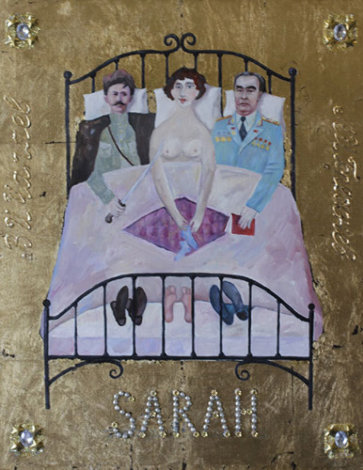 Sarah 2012 28x22 Original Painting - Alex Khomsky