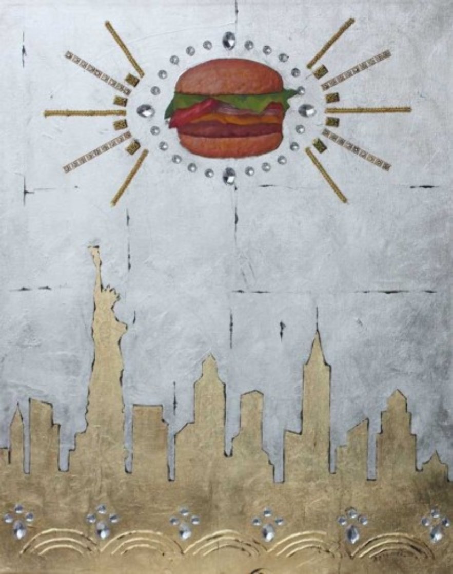 U.F.O. Over New York 2012 30x24 Original Painting by Alex Khomsky U.F.O. Over New York 2012 30x24 Original Painting by Alex Khomsky