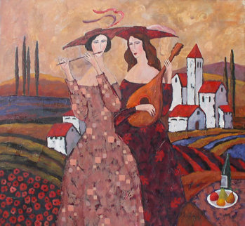 Evening Serenade 2012 25x27 Original Painting - Alex Khomsky Evening Serenade 2012 25x27 Original Painting - Alex Khomsky
