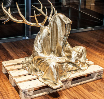 Guardians of Time with Antlers Bronze Sculpture 2014 59 in Sculpture - Manfred Kielnhofer Guardians of Time with Antlers Bronze Sculpture 2014 59 in Sculpture - Manfred Kielnhofer