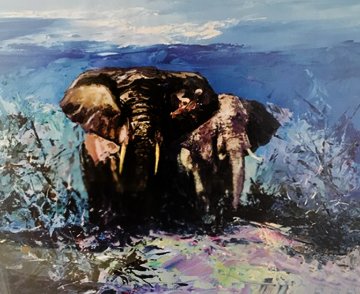Night Elephants Limited Edition Print - Mark King Night Elephants Limited Edition Print - Mark King