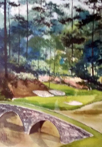 Augusta #12 Unique Watercolor 31x39 Georgia Watercolor - Mark King