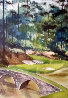 Augusta #12 Unique Watercolor 31x39 Georgia Watercolor by Mark King - 0