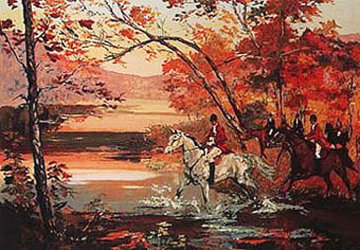 Hunt Crossing 1989 Limited Edition Print - Mark King Hunt Crossing 1989 Limited Edition Print - Mark King